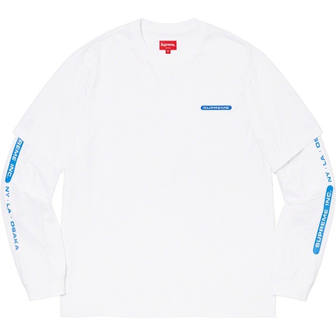 Supreme Supreme Inc. Paneled L/S Top - White