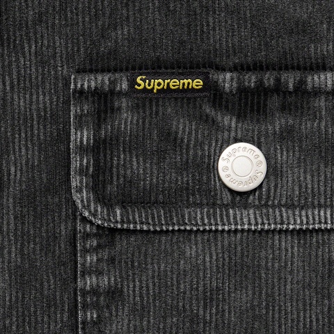 Supreme Washed Corduroy Shirt - Black