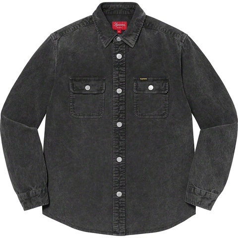 Supreme Washed Corduroy Shirt - Black