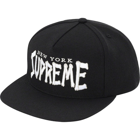 Supreme Bones Logo 5-Panel ブラック 21ss Bones Logo 5-Panel - spring/summer 2021 - Supreme