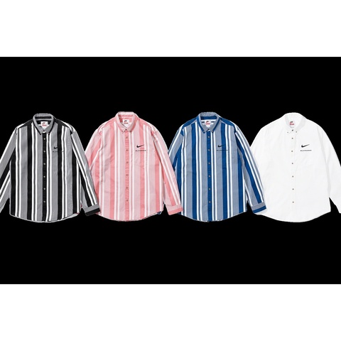 Supreme NIKE Cotton Twill Shirt ボタンダウン 白 Supreme®/Nike® Cotton Twill Shirt - Supreme