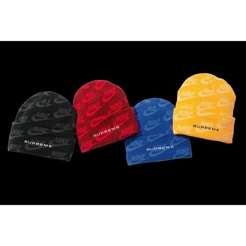 タグ付き新品 14aw Supreme Jacquard Logo Beanie Supreme®/Nike® Jacquard Logos Beanie - Supreme