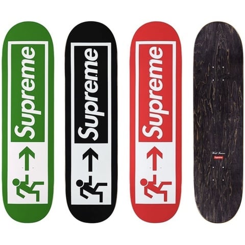 21SS Supreme EXIT skateboard deck 未使用 Supreme Exit Skateboard Deck Red - SS21 - US