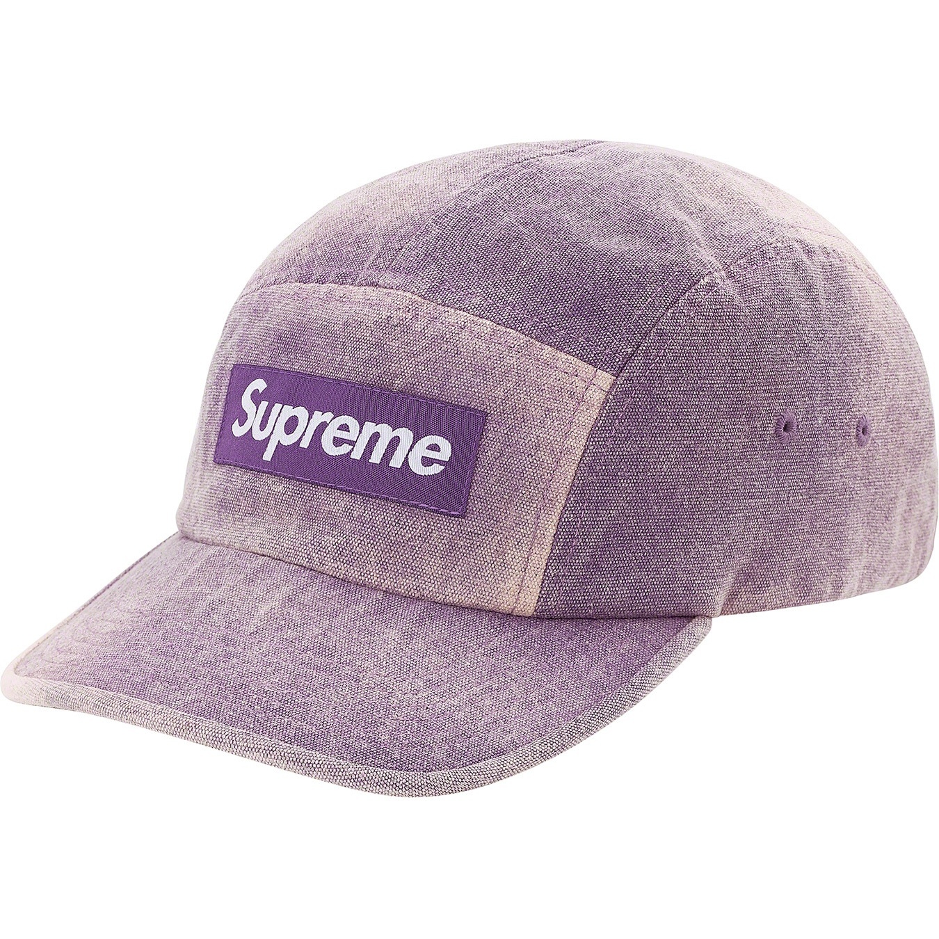Supreme Spray Canvas Camp Cap (SS21) - Purple - $54