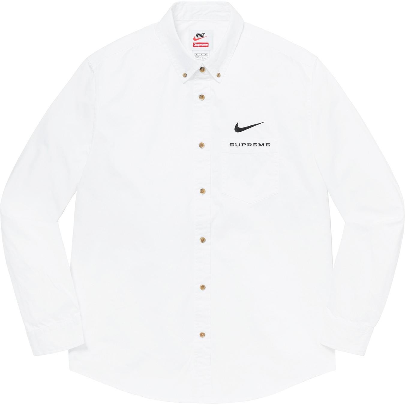 Supreme Supreme Nike Cotton Twill Shirt (SS21) - White - $128