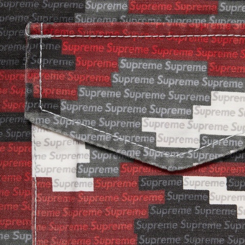 Supreme Logo Camo M-65 Jacket - Red