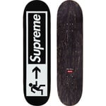 Supreme Exit Skateboard (SS21) - Black - 8.375" x 32.125" 