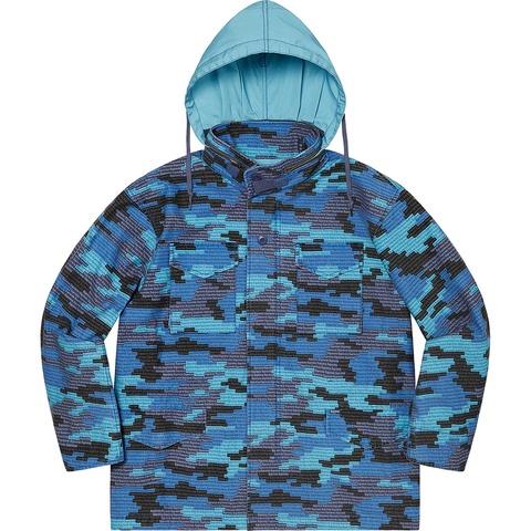 Supreme Logo Camo M-65 Jacket - Blue