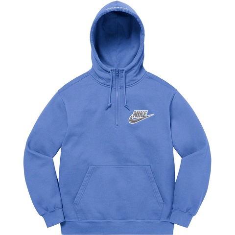 Supreme Supreme®/Nike® Half Zip Hooded Sweatshirt - Blue