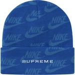 Supreme Supreme Nike Jacquard Logos Beanie (SS21) - Blue