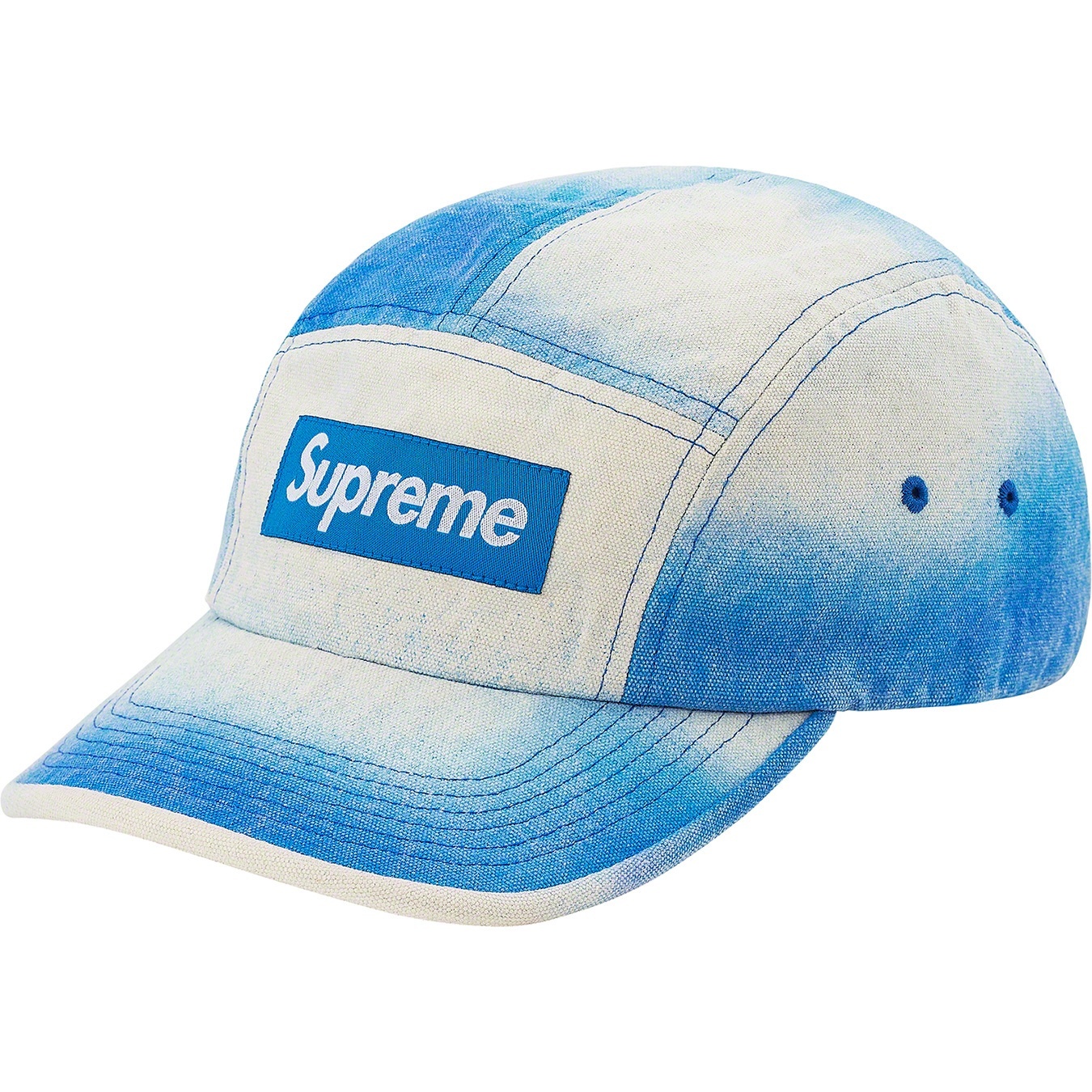Supreme Spray Canvas Camp Cap (SS21) - Blue - $54