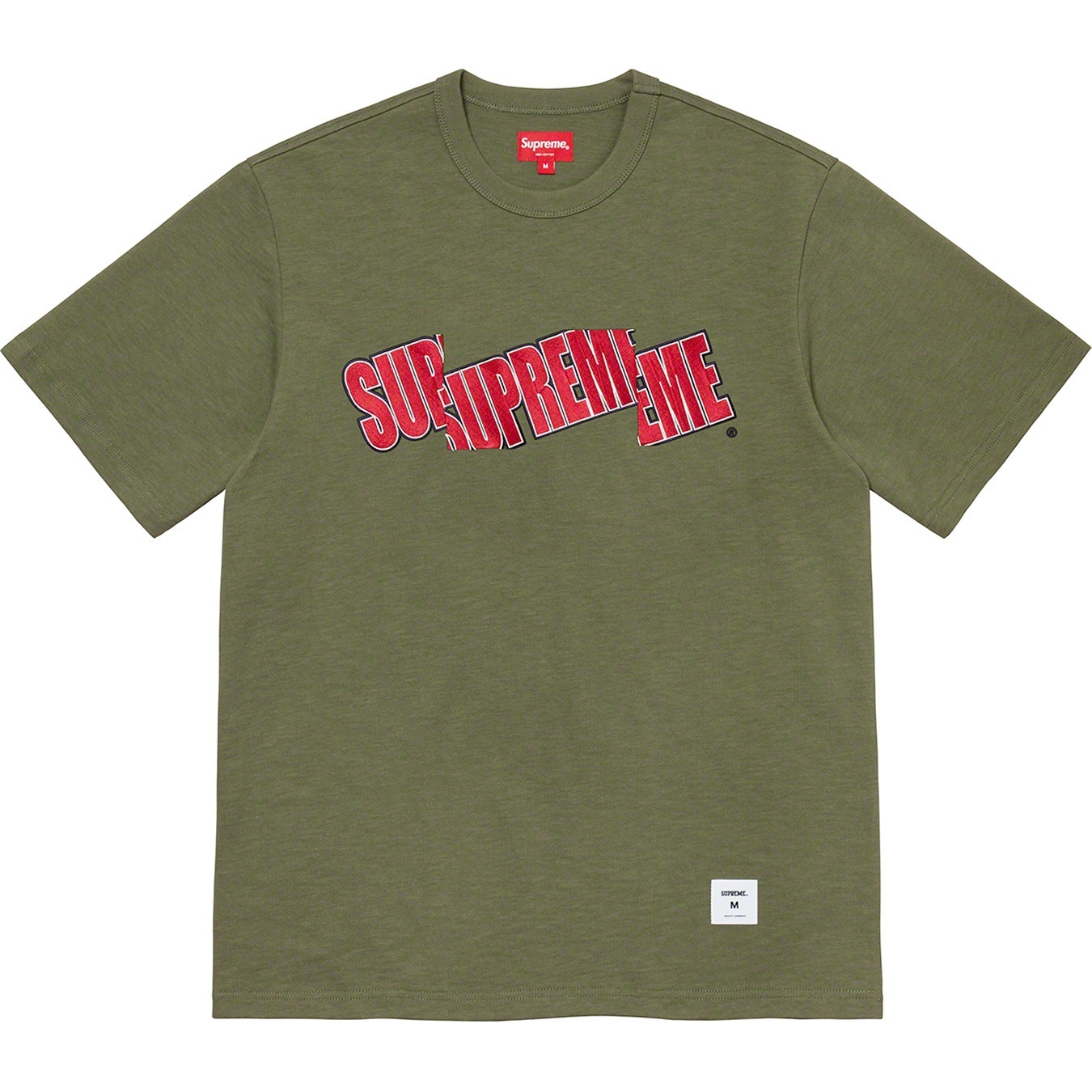 Supreme Cut Logo S S Top (SS21) - Olive - $88