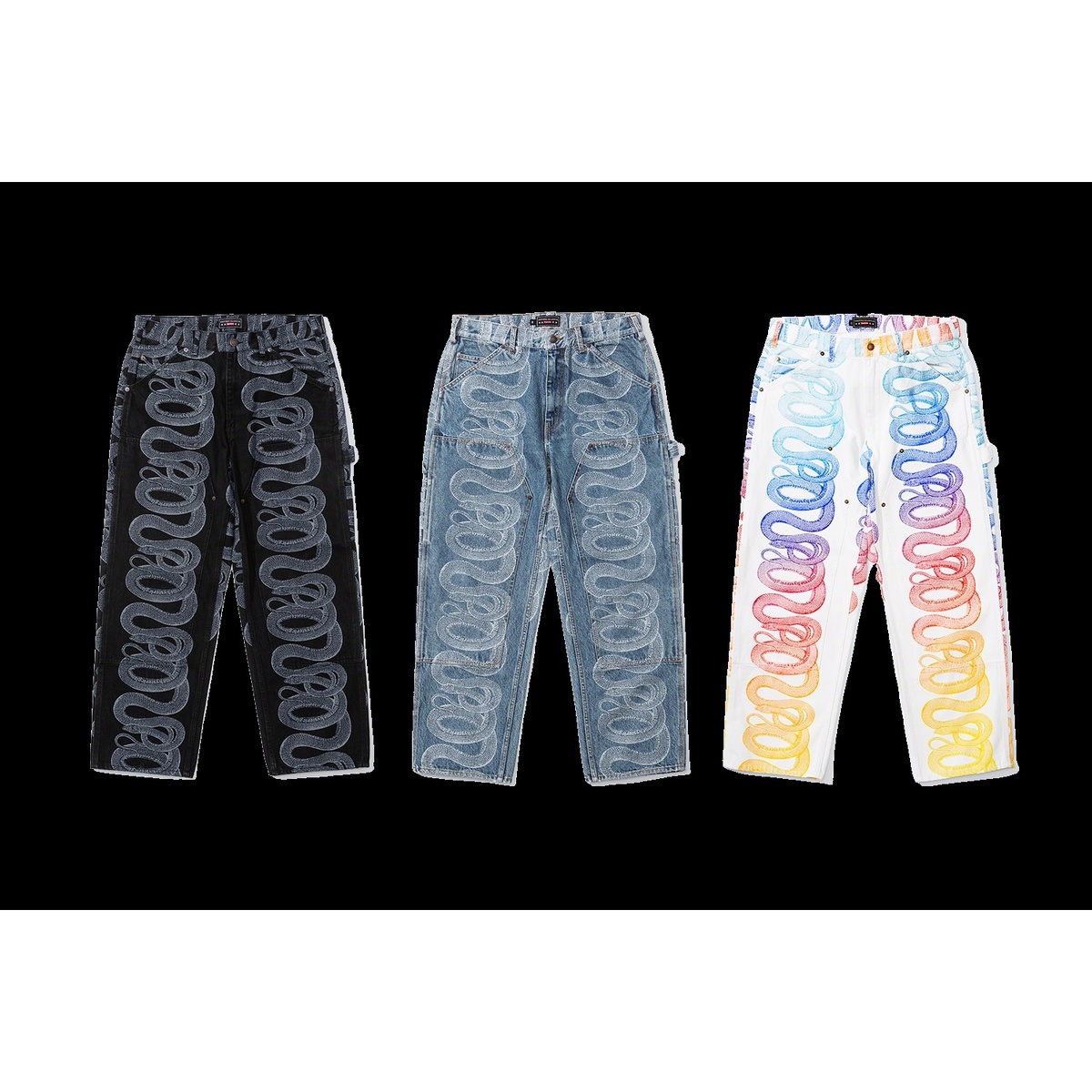 Supreme®/HYSTERIC GLAMOUR Snake Double Knee Denim Painter Pant
