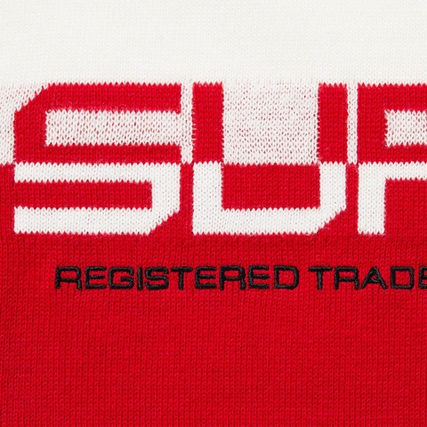 Supreme Split Logo Pullover - White