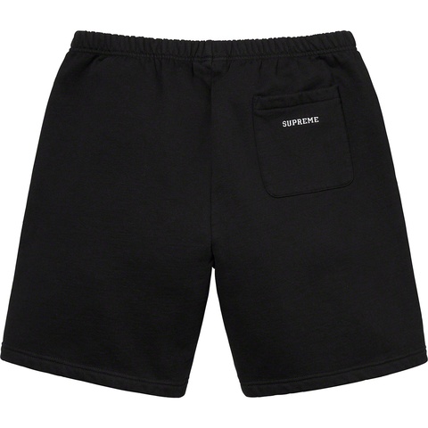 Supreme Embroidered S Sweatshort - Black
