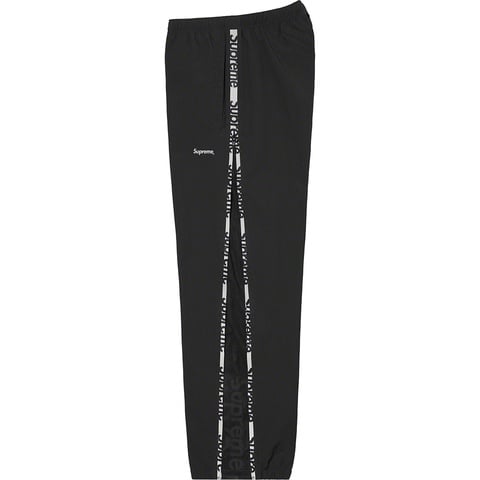 Supreme Reflective Zip Track Pant - Black