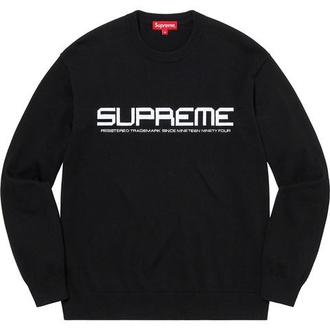 Supreme Split Logo Pullover - Black