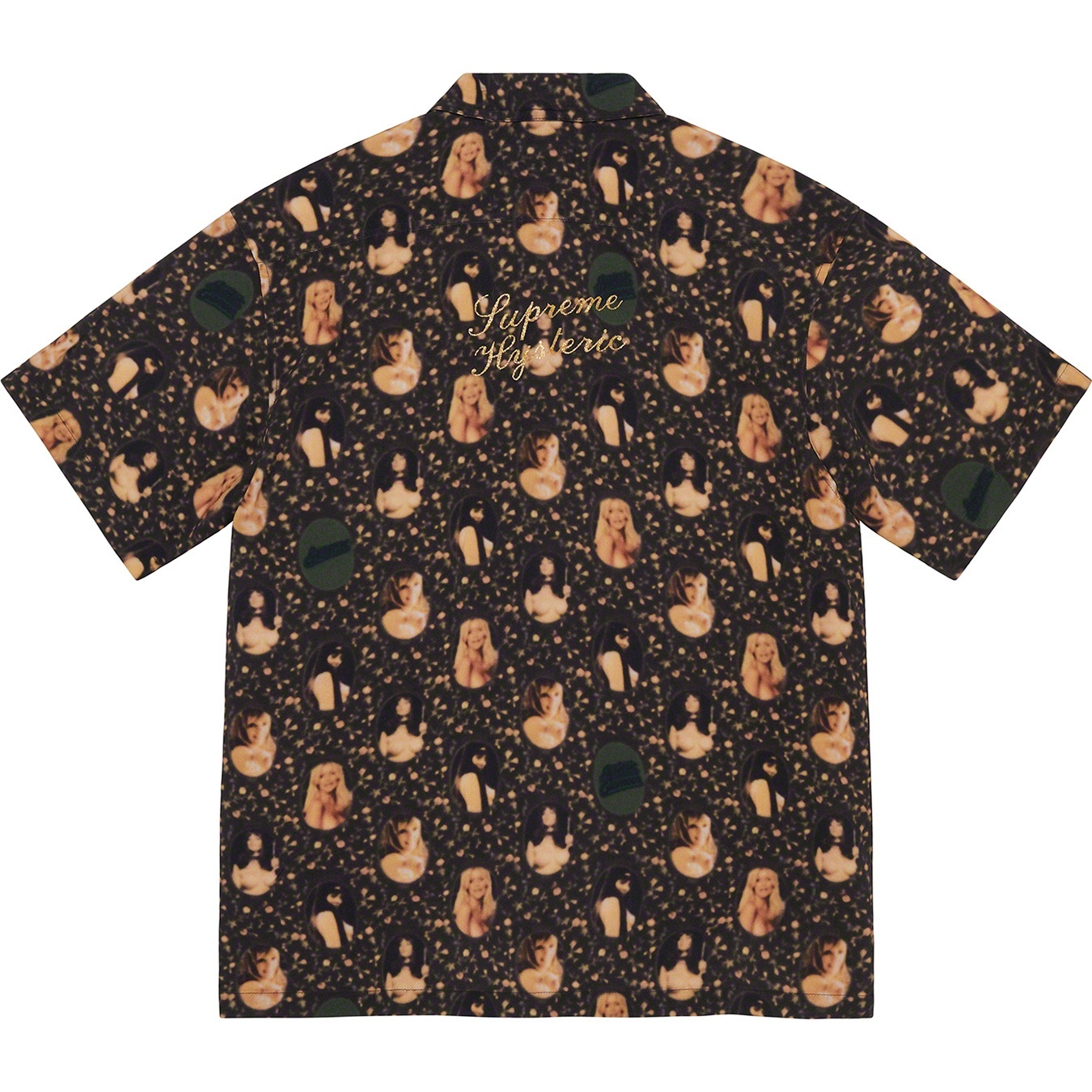 Supreme Supreme HYSTERIC GLAMOUR Blurred Girls Rayon S S Shirt (SS21) - Black - $148