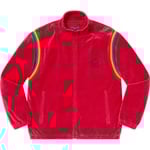Supreme Supreme HYSTERIC GLAMOUR Velour Track Jacket (SS21) - Dusty Red