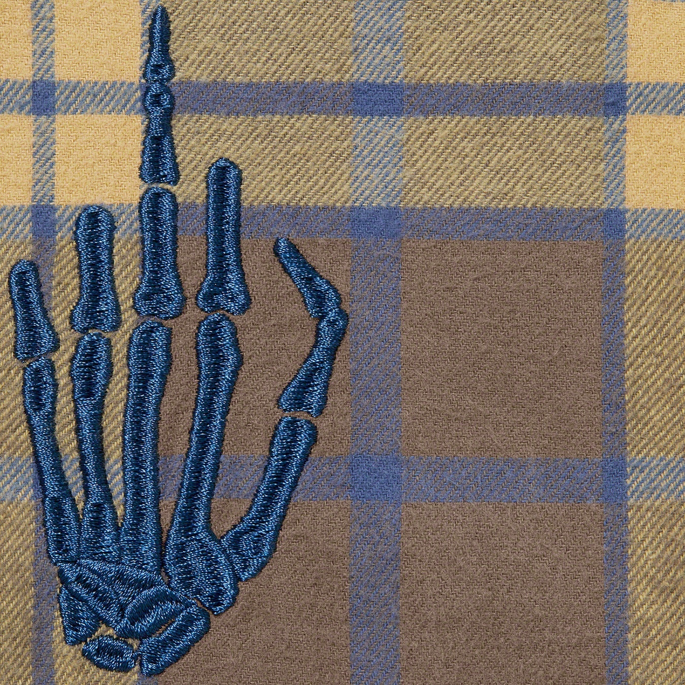 Supreme Supreme HYSTERIC GLAMOUR Plaid Flannel Shirt (SS21) - Brown - $158