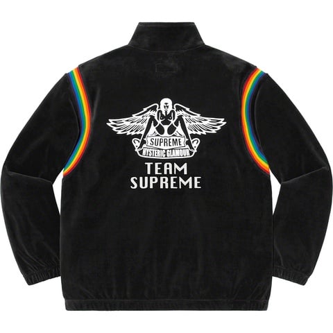 Supreme Supreme®/HYSTERIC GLAMOUR Velour Track Jacket - Black