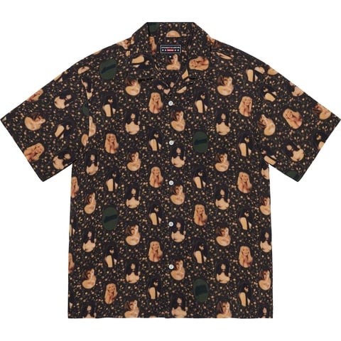Supreme Supreme®/HYSTERIC GLAMOUR Blurred Girls Rayon S/S Shirt - Black