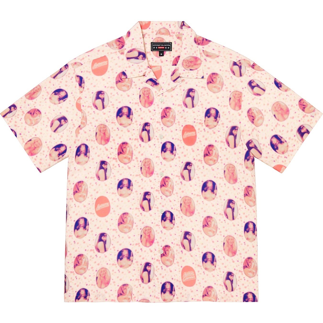 Supreme Supreme HYSTERIC GLAMOUR Blurred Girls Rayon S S Shirt (SS21) - Off-White - $148