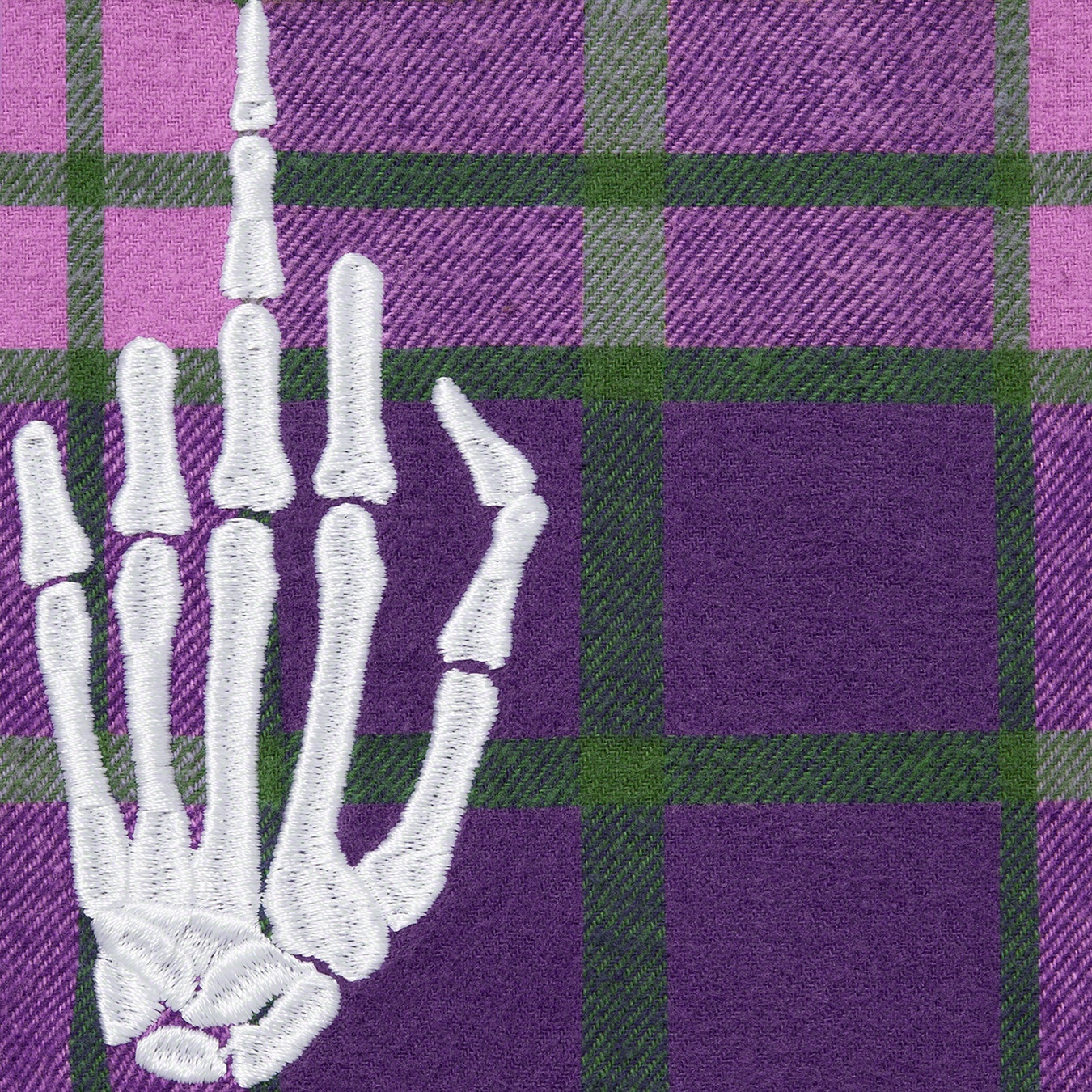 Supreme Supreme HYSTERIC GLAMOUR Plaid Flannel Shirt (SS21) - Purple - $158