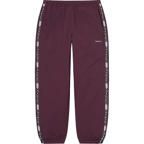 Supreme Reflective Zip Track Pant - Purple