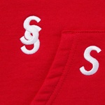 Supreme Embroidered S Hooded Sweatshirt (SS21) - Red