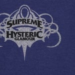 Supreme Supreme HYSTERIC GLAMOUR Zip Up Hooded Sweatshirt (SS21) - Washed Navy