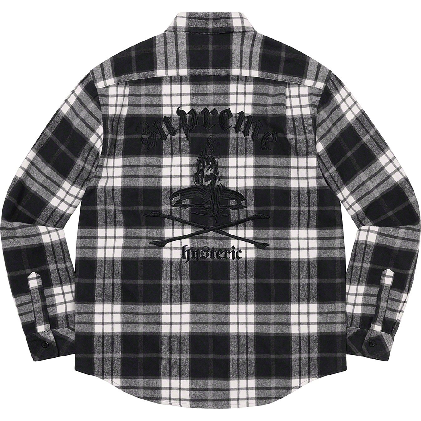 Supreme Supreme HYSTERIC GLAMOUR Plaid Flannel Shirt (SS21) - Black - $158