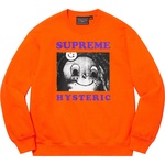 Supreme Supreme HYSTERIC GLAMOUR Crewneck (SS21) - Orange
