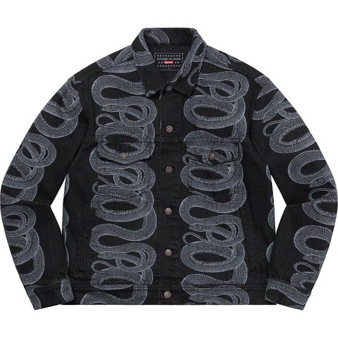 Supreme Supreme®/HYSTERIC GLAMOUR Snake Denim Trucker Jacket - Black