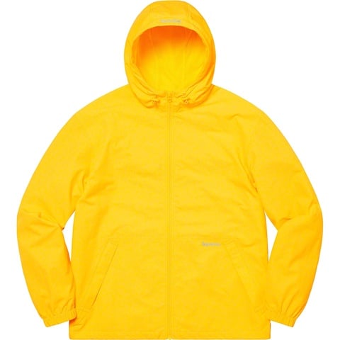 Supreme Reflective Zip Hooded Jacket - Yellow
