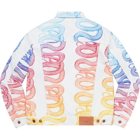 Supreme Supreme®/HYSTERIC GLAMOUR Snake Denim Trucker Jacket - White