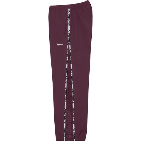 Supreme Reflective Zip Track Pant - Purple