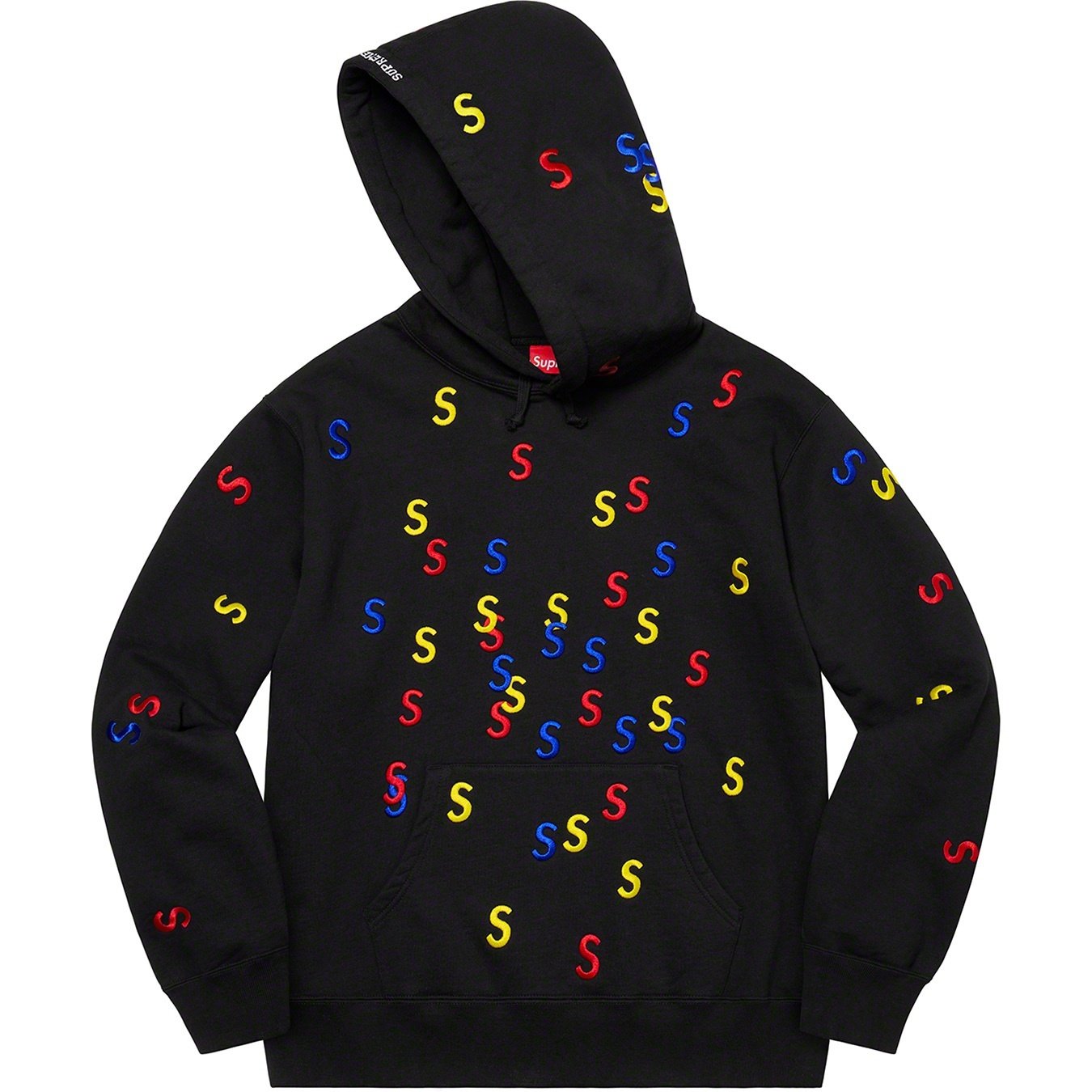 Supreme Embroidered S Hooded Sweatshirt (SS21) - Black - $158