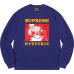 Supreme Supreme HYSTERIC GLAMOUR Crewneck (SS21) - Dark Royal