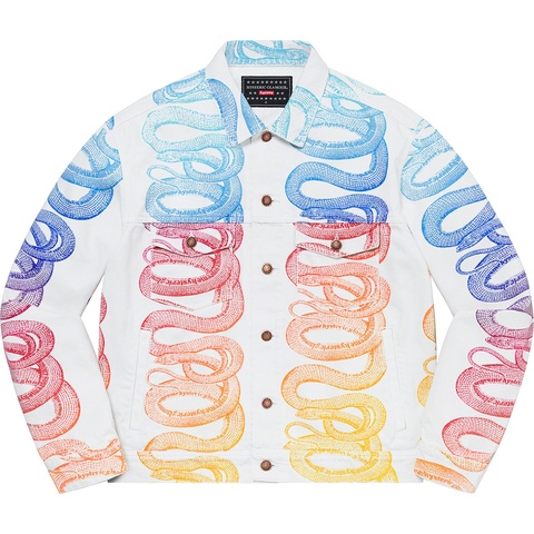 Supreme Supreme®/HYSTERIC GLAMOUR Snake Denim Trucker Jacket - White