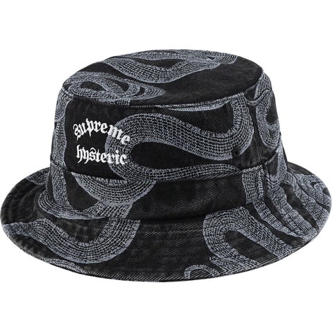 Supreme × HYSTERIC GLAMOUR デニムバケットハット Supreme®/HYSTERIC GLAMOUR Snake Denim Crusher - Supreme