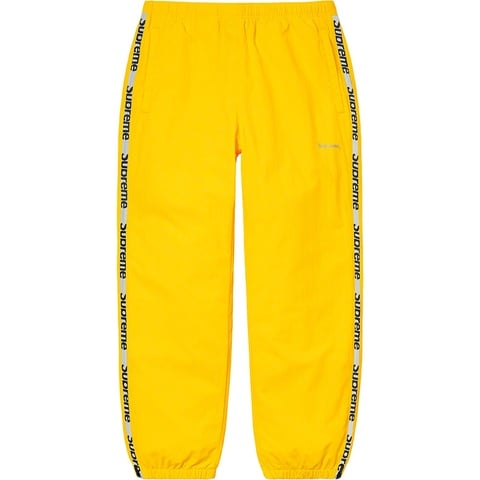 Supreme Reflective Zip Track Pant - Yellow