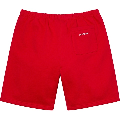 Supreme Embroidered S Sweatshort - Red