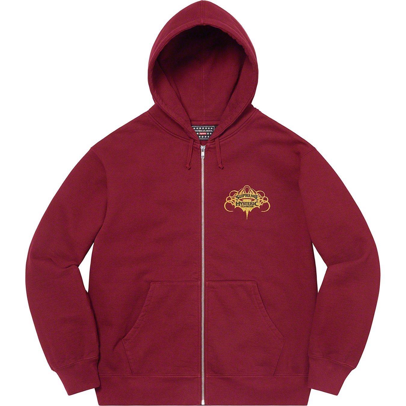 Supreme Supreme HYSTERIC GLAMOUR Zip Up Hooded Sweatshirt (SS21) - Cardinal - $178