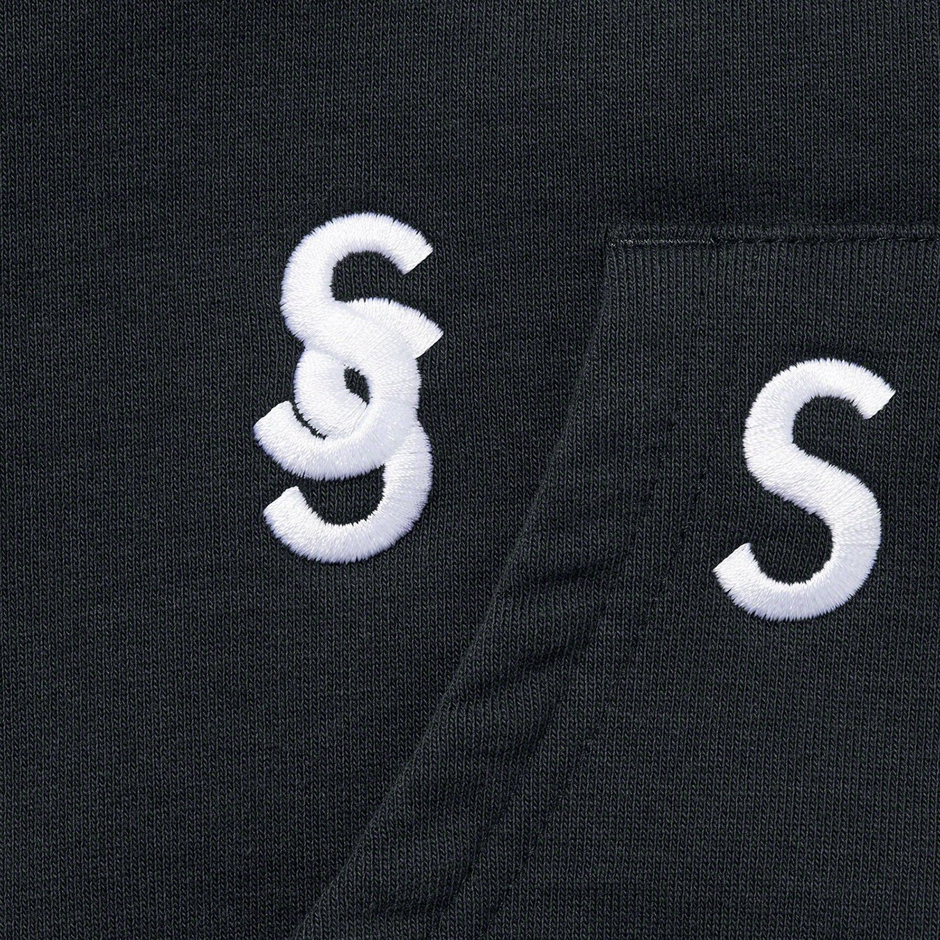 Supreme Embroidered S Hooded Sweatshirt (SS21) - Navy - $158