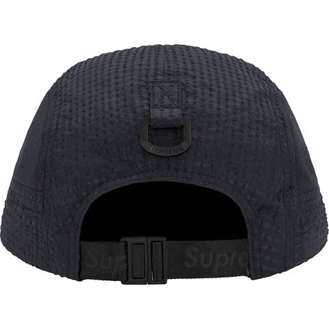 Supreme Mesh Seersucker Camp Cap - Black