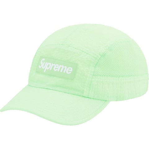 Supreme Mesh Seersucker Camp Cap - Mint