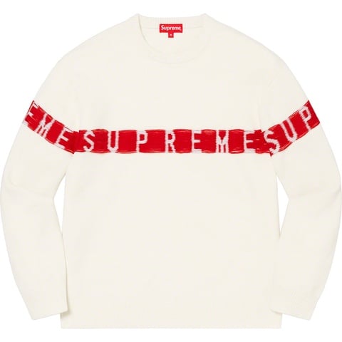 Supreme Inside Out Logo Sweater - White