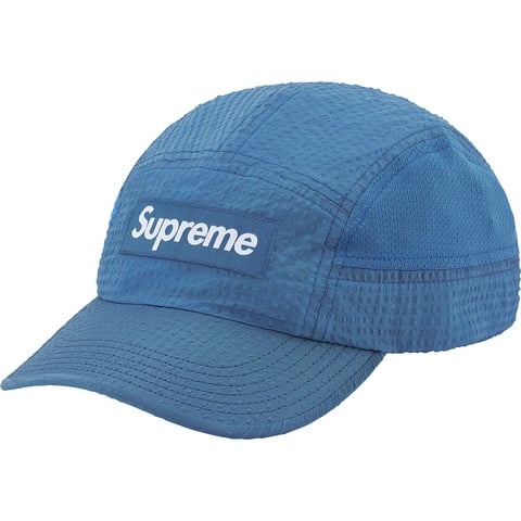 Supreme Mesh Seersucker Camp Cap - Blue