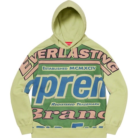 Supreme Everlasting Hooded Sweatshirt - Light Sage